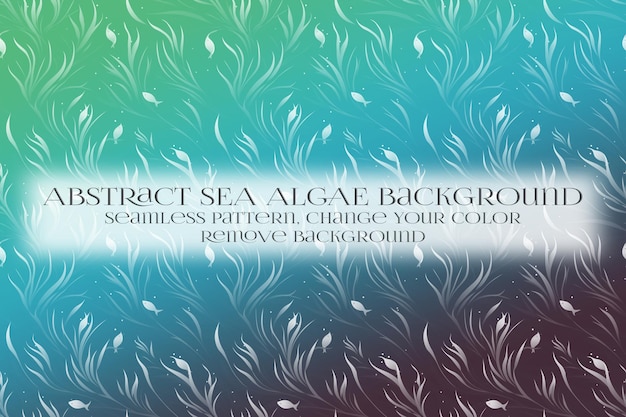 abstract sea algae pattern on remove background texture