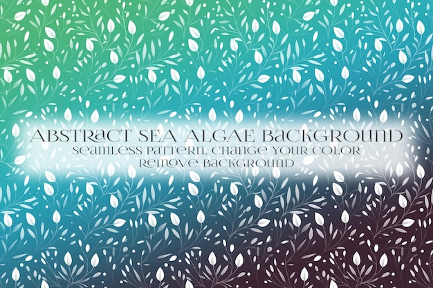 abstract sea algae pattern on remove background texture