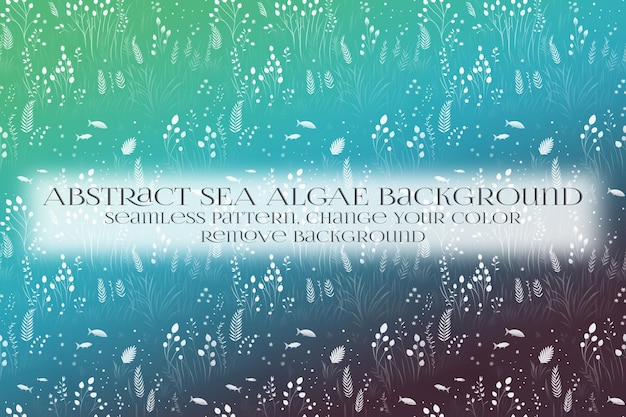 abstract sea algae pattern on remove background texture