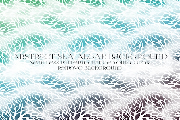 abstract sea algae pattern on remove background texture