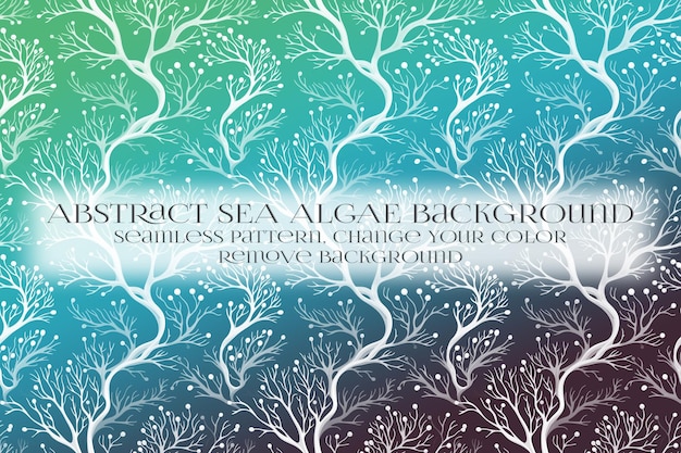abstract sea algae pattern on remove background texture