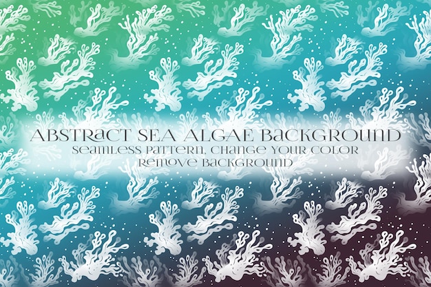 abstract sea algae pattern on remove background texture