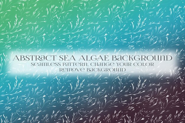 abstract sea algae pattern on remove background texture