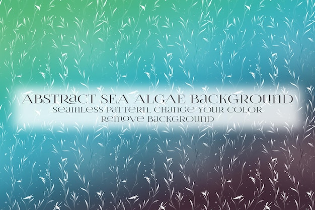 abstract sea algae pattern on remove background texture