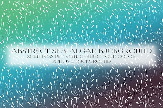 abstract sea algae pattern on remove background texture