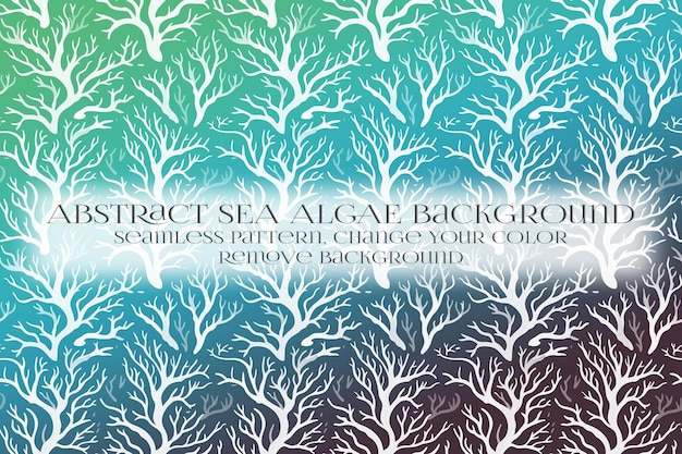 abstract sea algae pattern on remove background texture