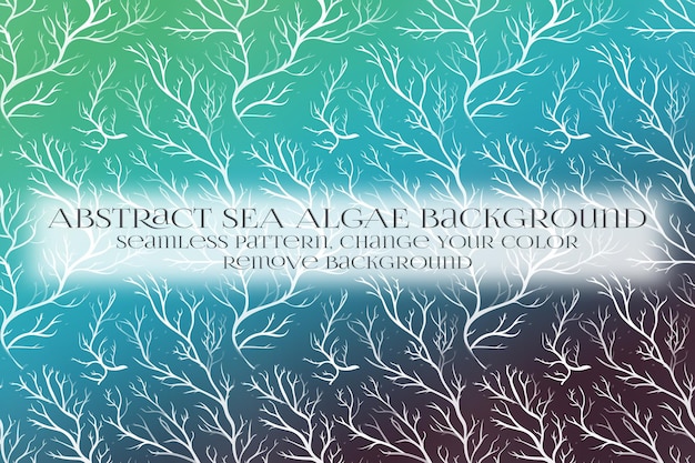 Abstract Sea Algae Pattern su Remove Background Texture
