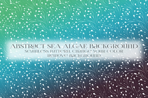 Abstract Sea Algae Pattern su Remove Background Texture
