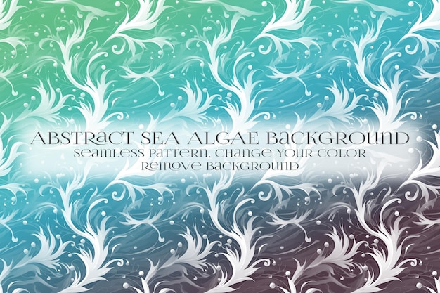 Abstract Sea Algae Pattern su Remove Background Texture