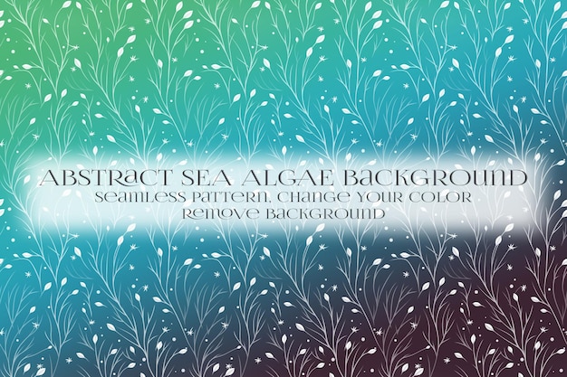 Abstract Sea Algae Pattern su Remove Background Texture