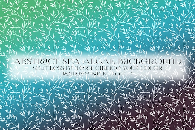Abstract Sea Algae Pattern su Remove Background Texture
