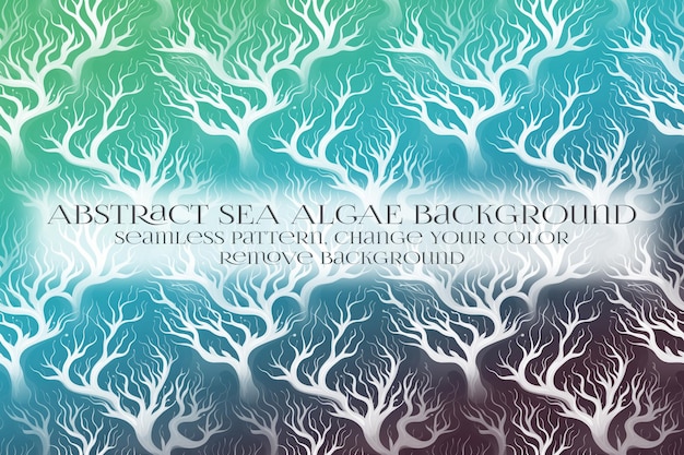Abstract Sea Algae Pattern su Remove Background Texture