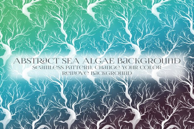 Abstract Sea Algae Pattern su Remove Background Texture