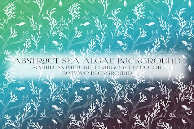 Abstract Sea Algae Pattern su Remove Background Texture