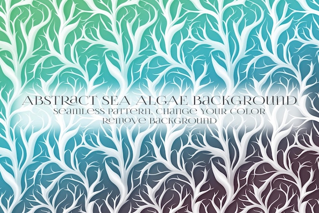 Abstract Sea Algae Pattern su Remove Background Texture