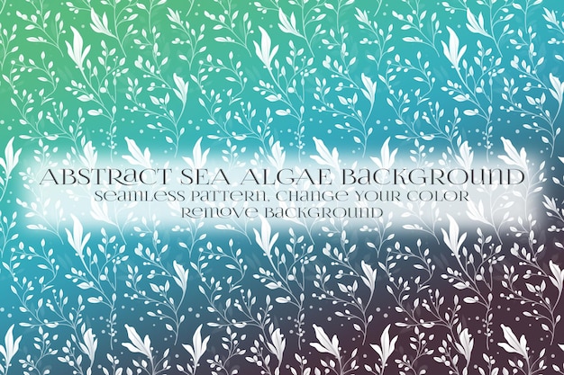 Abstract Sea Algae Pattern su Remove Background Texture