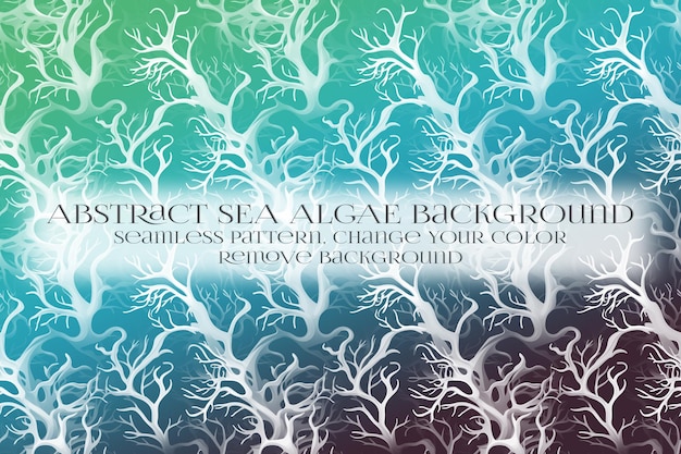 Abstract Sea Algae Pattern su Remove Background Texture