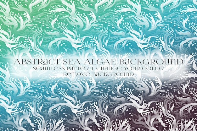 Abstract Sea Algae Pattern su Remove Background Texture
