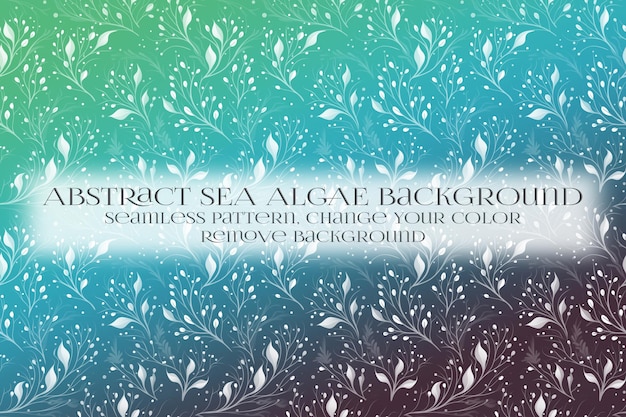 Abstract Sea Algae Pattern su Remove Background Texture