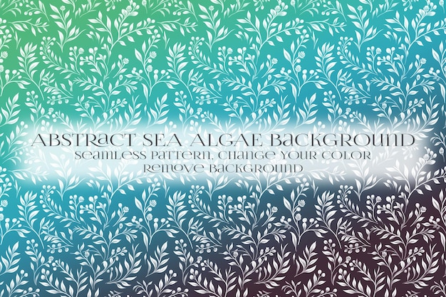 Abstract Sea Algae Pattern su Remove Background Texture