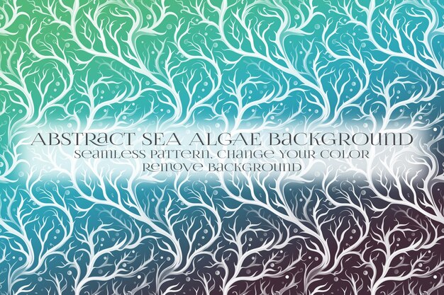 Abstract Sea Algae Pattern su Remove Background Texture