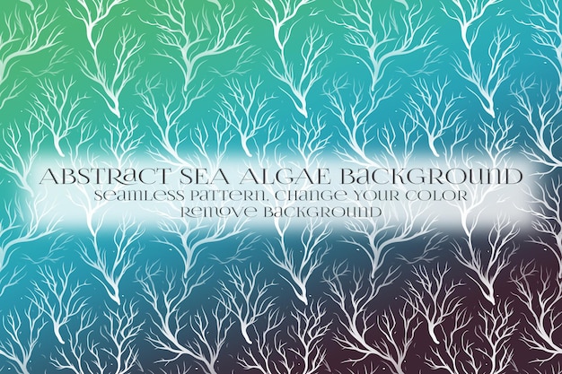 Abstract Sea Algae Pattern su Remove Background Texture