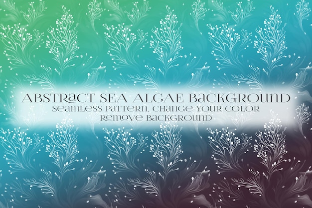 Abstract Sea Algae Pattern su Remove Background Texture