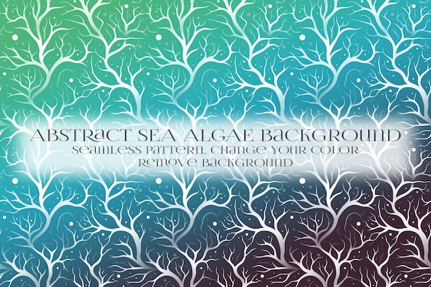 Abstract Sea Algae Pattern su Remove Background Texture
