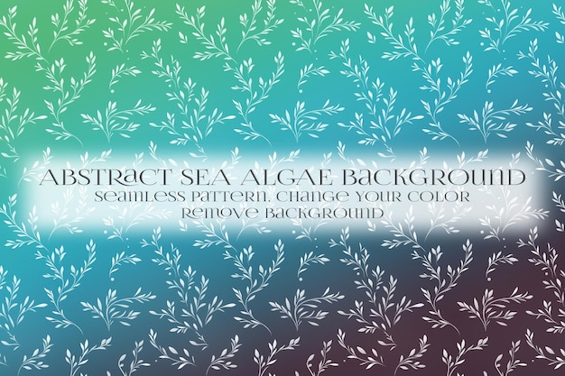 Abstract Sea Algae Pattern su Remove Background Texture