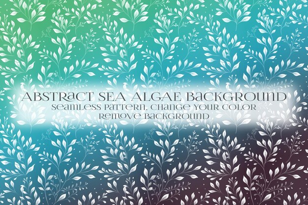 Abstract Sea Algae Pattern su Remove Background Texture