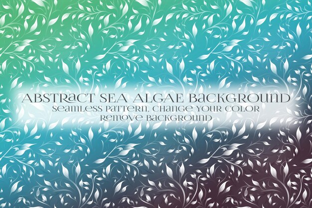 Abstract Sea Algae Pattern su Remove Background Texture