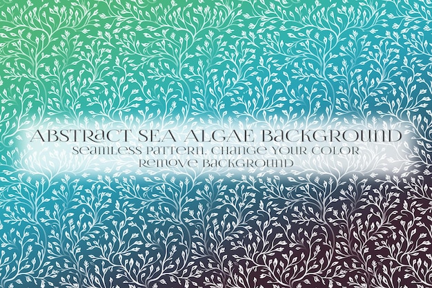 Abstract Sea Algae Pattern su Remove Background Texture