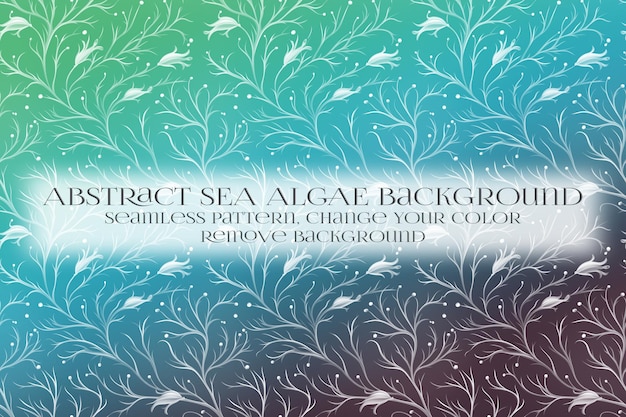 Abstract Sea Algae Pattern su Remove Background Texture