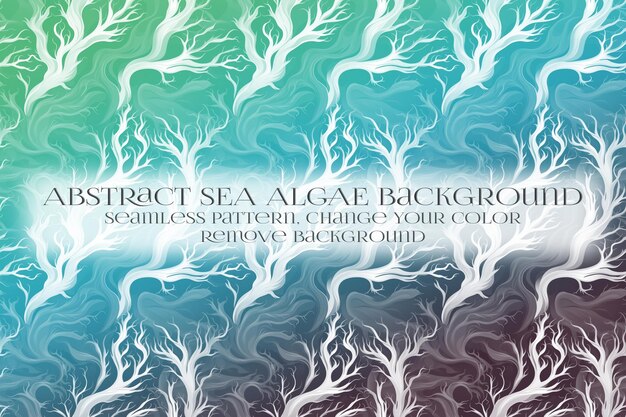 Abstract Sea Algae Pattern su Remove Background Texture