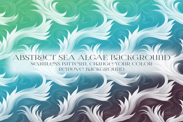 Abstract Sea Algae Pattern su Remove Background Texture