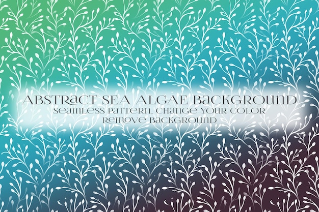Abstract Sea Algae Pattern su Remove Background Texture