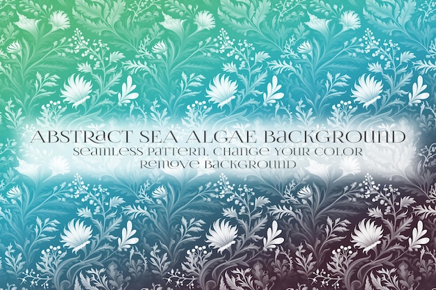 Abstract Sea Algae Pattern su Remove Background Texture
