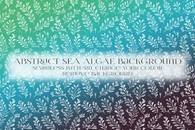 Abstract Sea Algae Pattern su Remove Background Texture