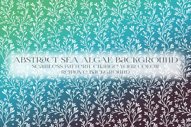 Abstract Sea Algae Pattern su Remove Background Texture
