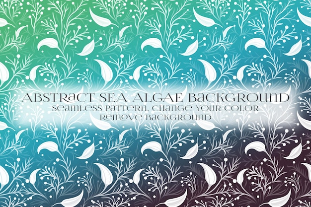 Abstract Sea Algae Pattern su Remove Background Texture