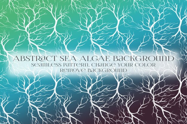 Abstract Sea Algae Pattern su Remove Background Texture