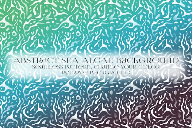 Abstract Sea Algae Pattern su Remove Background Texture