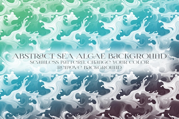 Abstract Sea Algae Pattern su Remove Background Texture