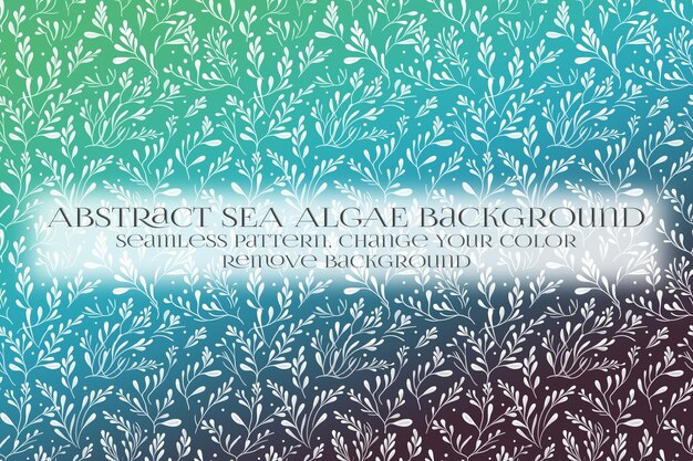 Abstract Sea Algae Pattern su Remove Background Texture