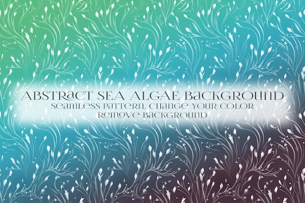 Abstract Sea Algae Pattern su Remove Background Texture
