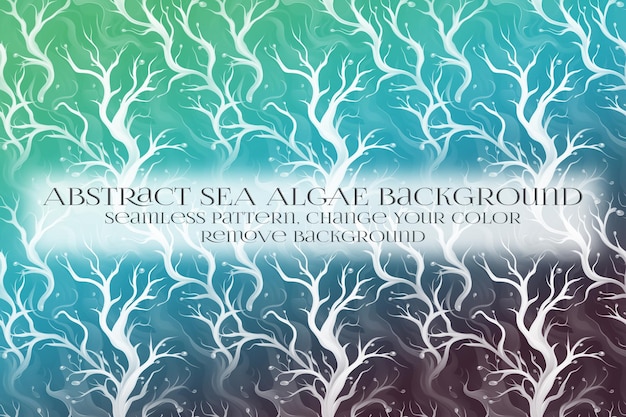 Abstract Sea Algae Pattern su Remove Background Texture