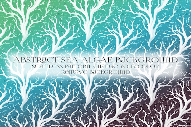 Abstract Sea Algae Pattern su Remove Background Texture