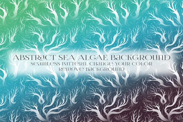 Abstract Sea Algae Pattern su Remove Background Texture