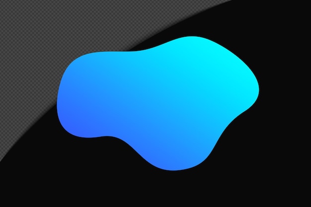 Abstract Shape Gradient Element con modello di colore blu psd png design