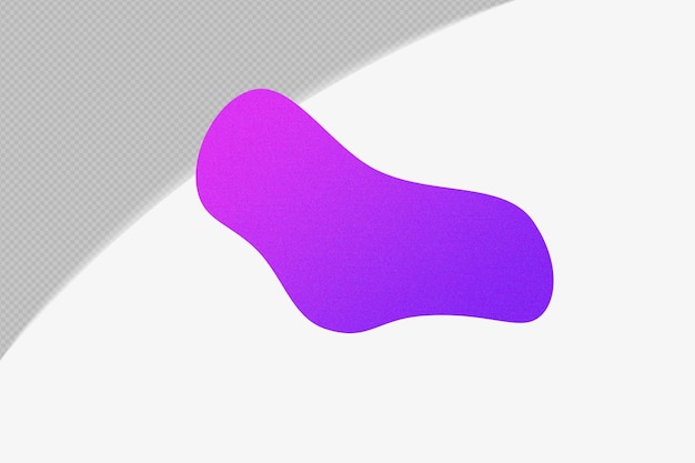 Abstract Shape Gradient Element con modello di colore viola psd png design